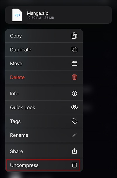 Zip Files Ios Uncompress