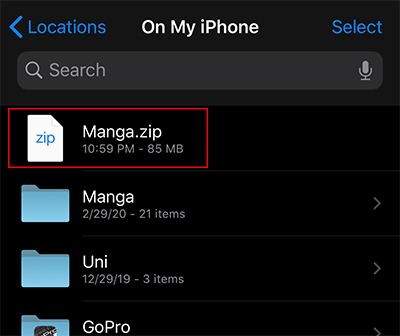 Zip Files Ios Zip File
