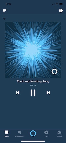 Amazon Alexa Covid 19 Hand Washing Song