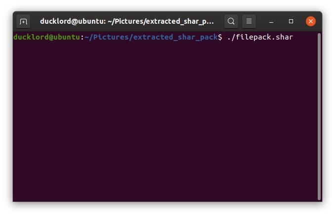 Auto Extracting With Shar Run Shar Auto Extracting With Shar Run Shar