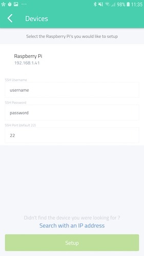 If you're struggling to connect to your Raspberry Pi, then try searching based on IP address.