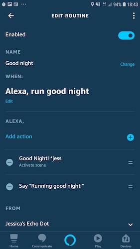 Create An Amazon Alexa Routine