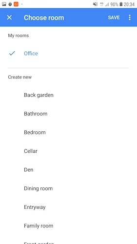 For more effective home automation, consider grouping smart devices into rooms.