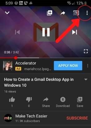 Enable Youtube Captions Android Settings Icon