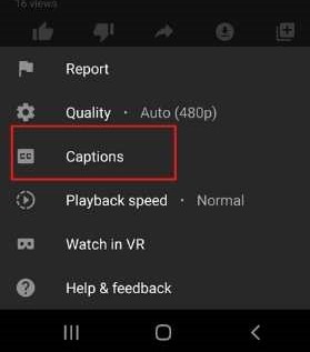 Enable Youtube Captions Android Tap Captions
