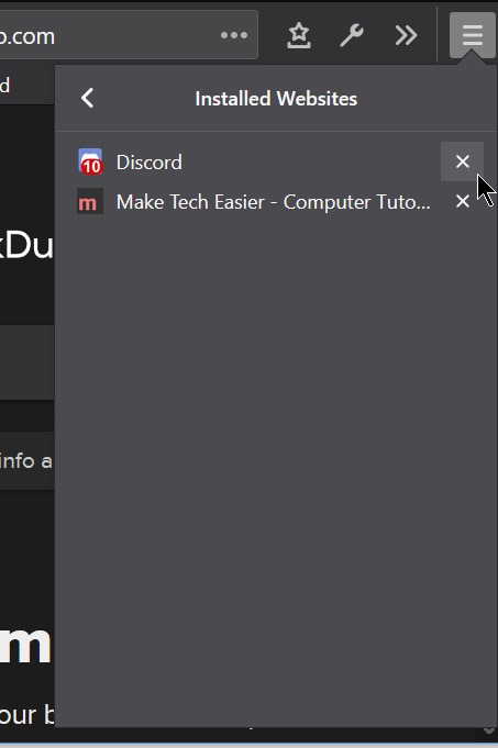Firefox Ssb Nightly Site Manage