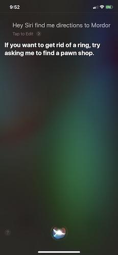 Funny Things Ask Siri For Kids Lord Of The Ring