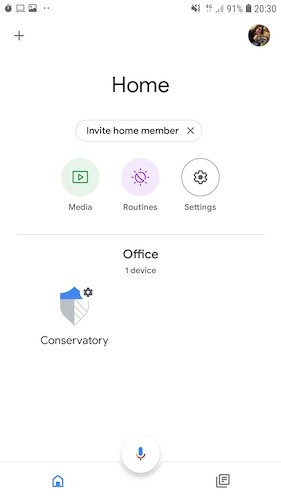 You can connect to SmartThings, via the Google Home app.
