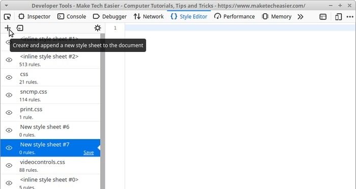 Live Edit Site With Firefox New Stylesheet