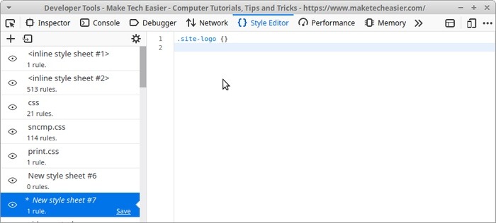 Live Edit Site With Firefox Paste Selector