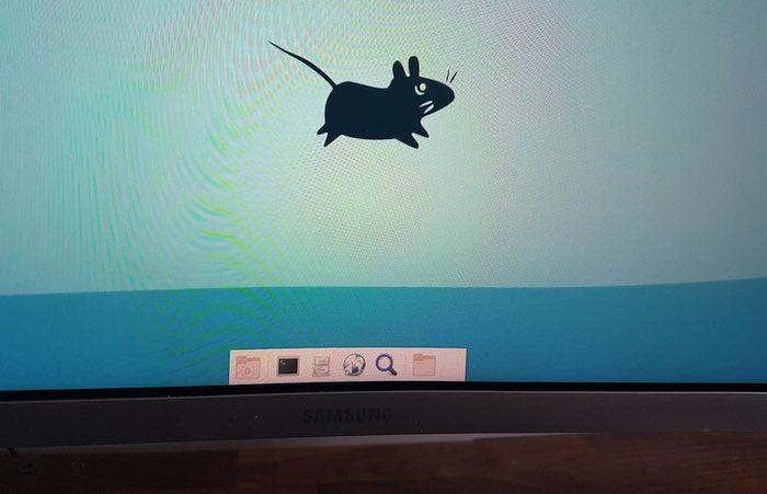 You can launch the Gentoo Terminal, by clicking the Terminal icon in the toolbar.