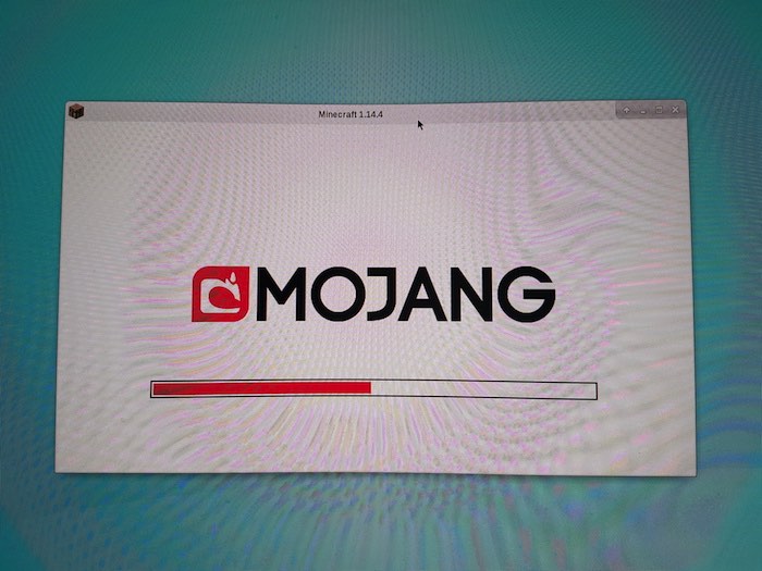 You should now see the Minecraft loading screen.