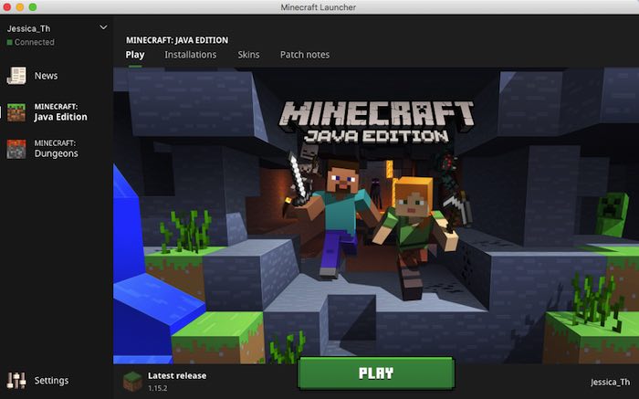 Launch Minecraft: Java Edition, as normal.