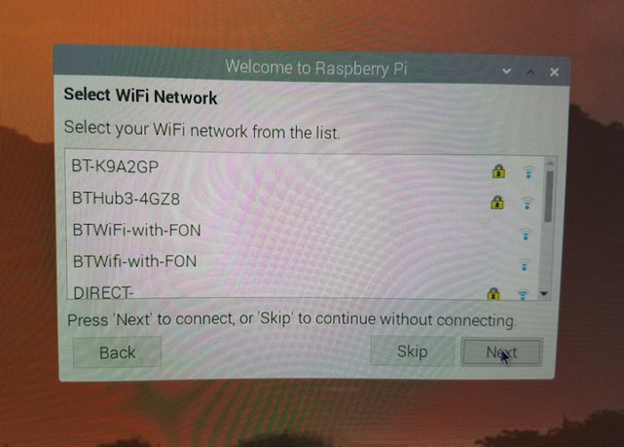 Connect your Raspberry Pi to your Wi-Fi network.