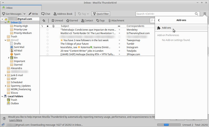 Organized Inbox Thunderbird Quickfilters Add Ons
