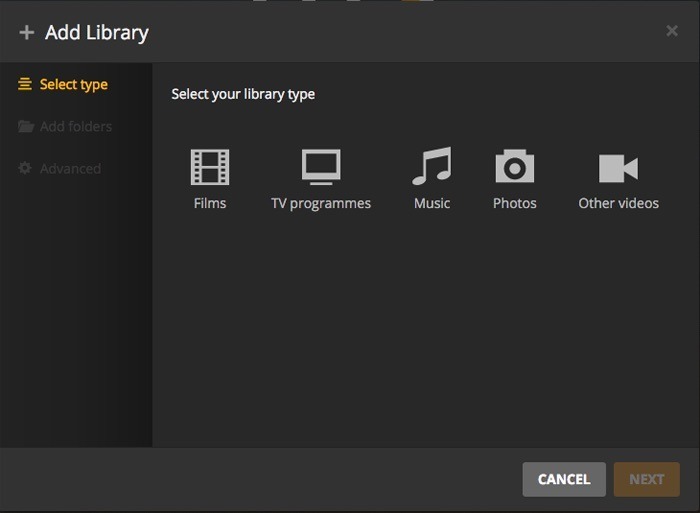 Raspberry Pi Plex Server Library Type