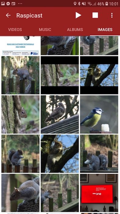 You can now cast any compatible video, image or audio file to your Raspberry Pi.