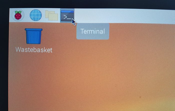 You can enter commands, by launching the Raspbian Terminal. 