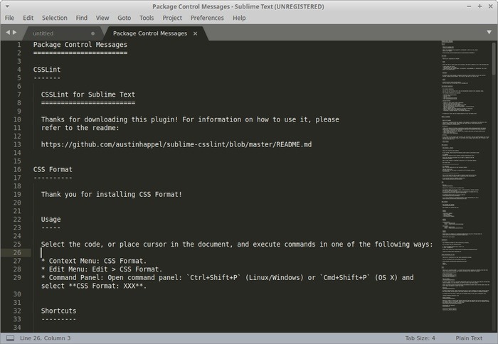 Ubuntu Sublime Text For Html Package Control Message