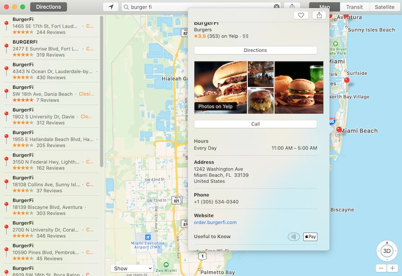 Use Apple Maps Find Apple Pay Mac Burgerfi