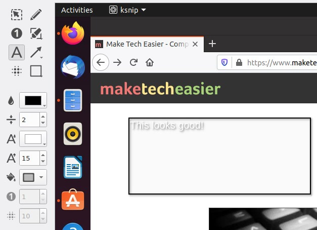 Annotated Screenshots With Ksnip Add Text