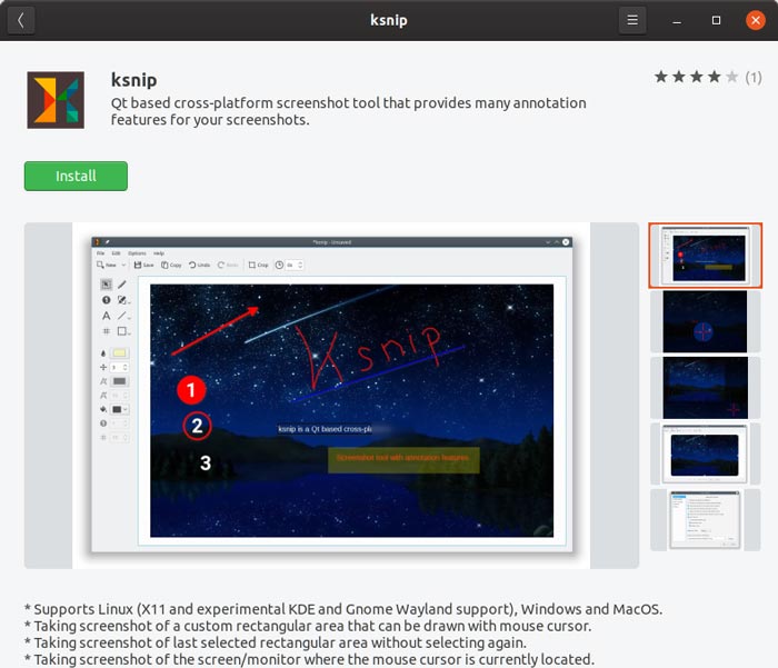 Annotated Screenshots With Ksnip Software Center