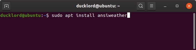 Check Forecast With Ansiweather Install Check Forecast With Ansiweather Install