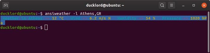 Check Forecast With Ansiweather Location Check Forecast With Ansiweather Location