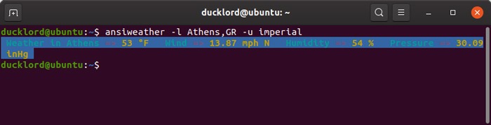 Check Forecast With Ansiweather Unit System Check Forecast With Ansiweather Unit System