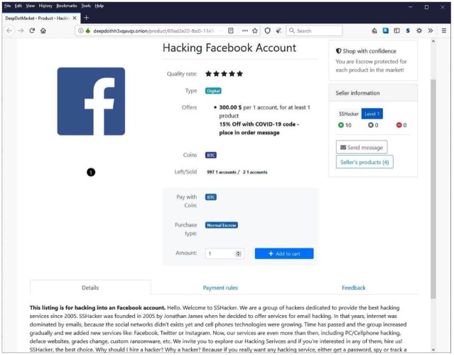 Corona Domains Facebook