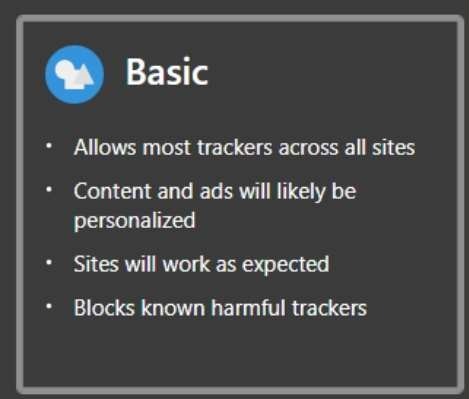 Edge Tracker Protection Basic