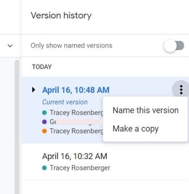 Google Doc Collaboration Name Version Google Doc Collaboration Name Version