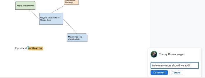 Google Doc Collaboration Adding Comment Google Doc Collaboration Adding Comment