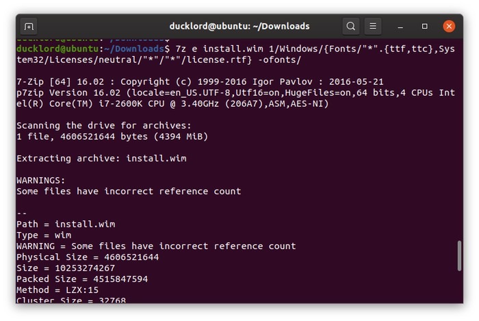 Ms Fonts In Linux Extract Fonts From Wim