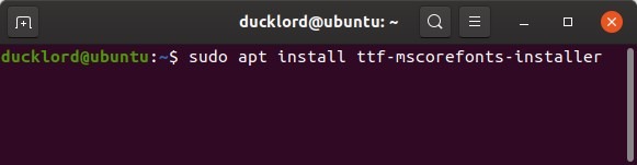 Ms Fonts In Linux Mscorefonts
