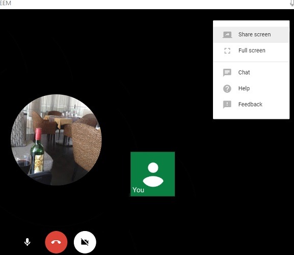 Presenter Mode Google Hangouts Share Screen 1