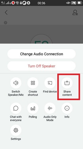 Presenter Mode Webex Assignee Share Content 1