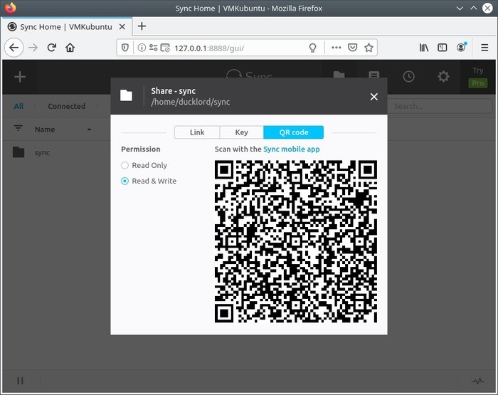 Share Anywhere With Sync Share Qr