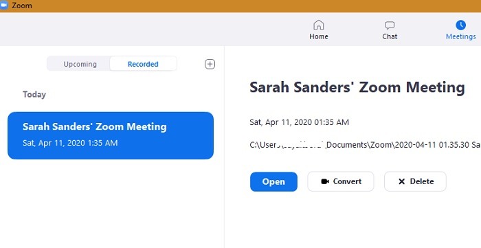 Zoom Recording Check Past Meetings 1