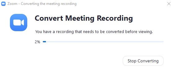Zoom Recording Convert Meeting Recording 1