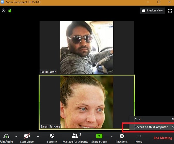 Zoom Recording Record On Computer 1