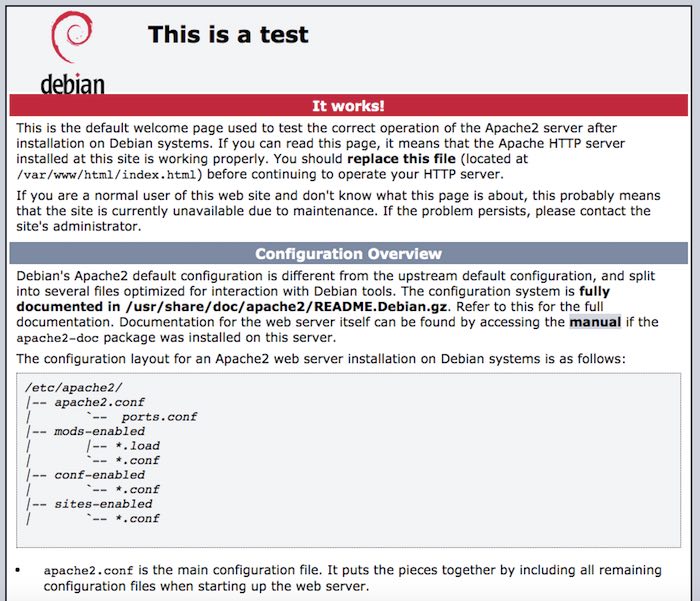 Reload the webpage; your changes should now be visible. 