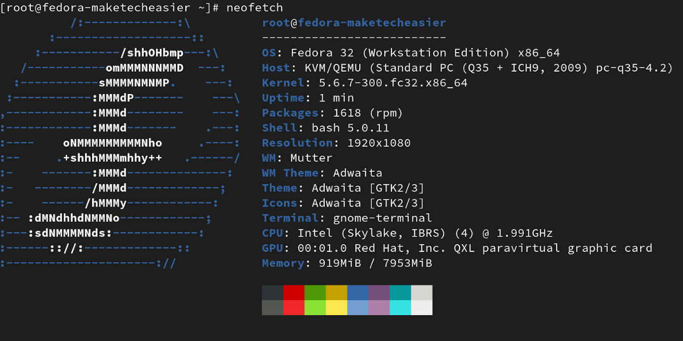 F32 Upgrade Neofetch Feature