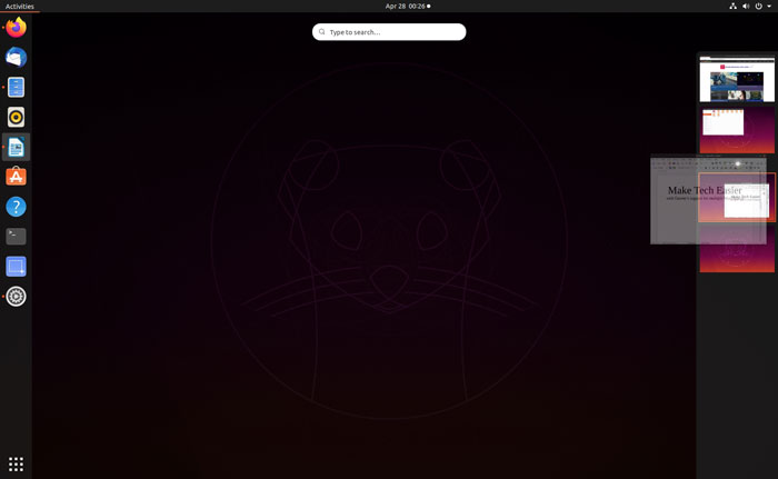 Gnome Multiple Workspaces Manually Create Workspace Between Others