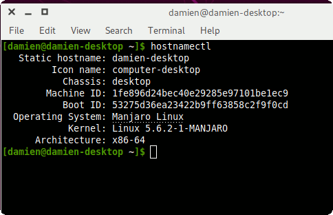 Hostnamectl Information