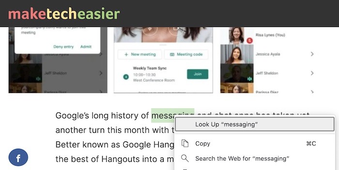 Look Up Definitions Mac Lookup
