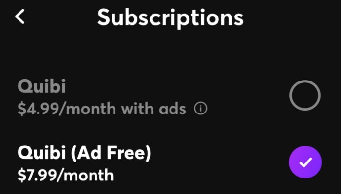 Quibi Pricing Quibi Pricing