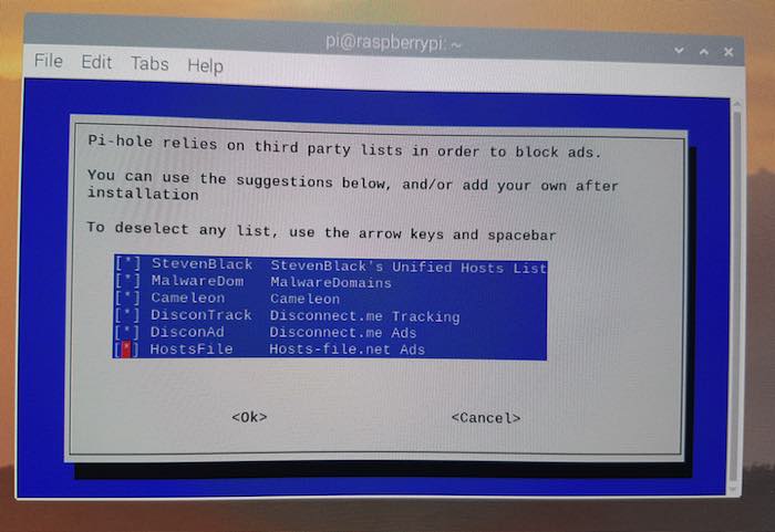 Raspberry Pi Hole Blacklist Servers Pi-Hole can block ads from a range of third party blacklists.