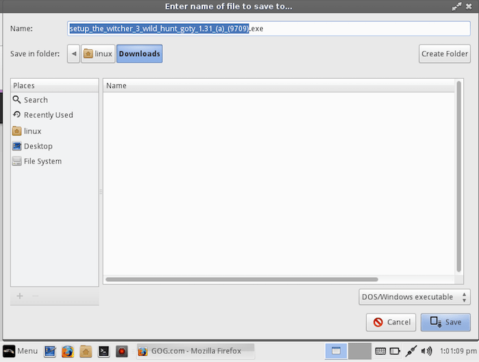 Save The Witcher Windows Executable Make sure you download all the GOG.com Witcher files in DOS/Windows Executable format.