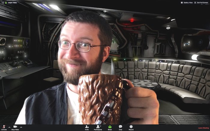 Skype Versus Zoom Lockdown Background